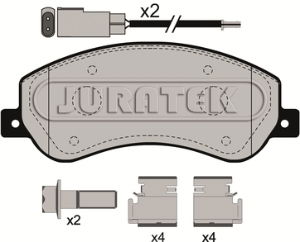 JCP112 - Brake Pad Kit - Front (Transit 2006-)