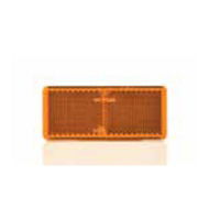 Rectangular Amber Reflector Self Adhesive