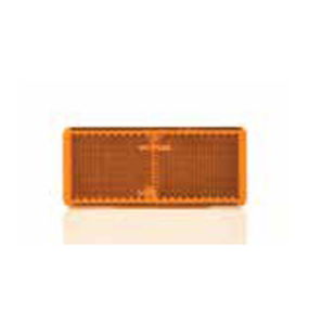 Rectangular Amber Reflector Self Adhesive