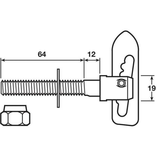 Anti-Loose Fastener M12 x 1.75mm