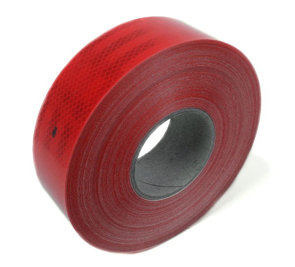 Red High Vis Tape 50mm x 50m Roll