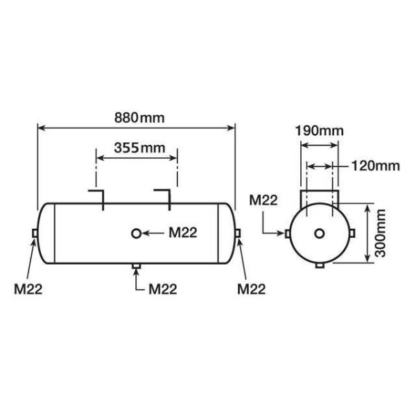 Air Tank 60L Gigant