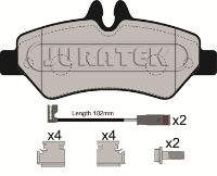 Brake Pad Kit - Rear (Sprinter 2006-)